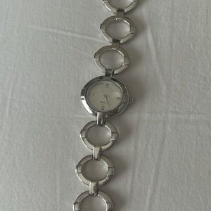 Silver analog watch!